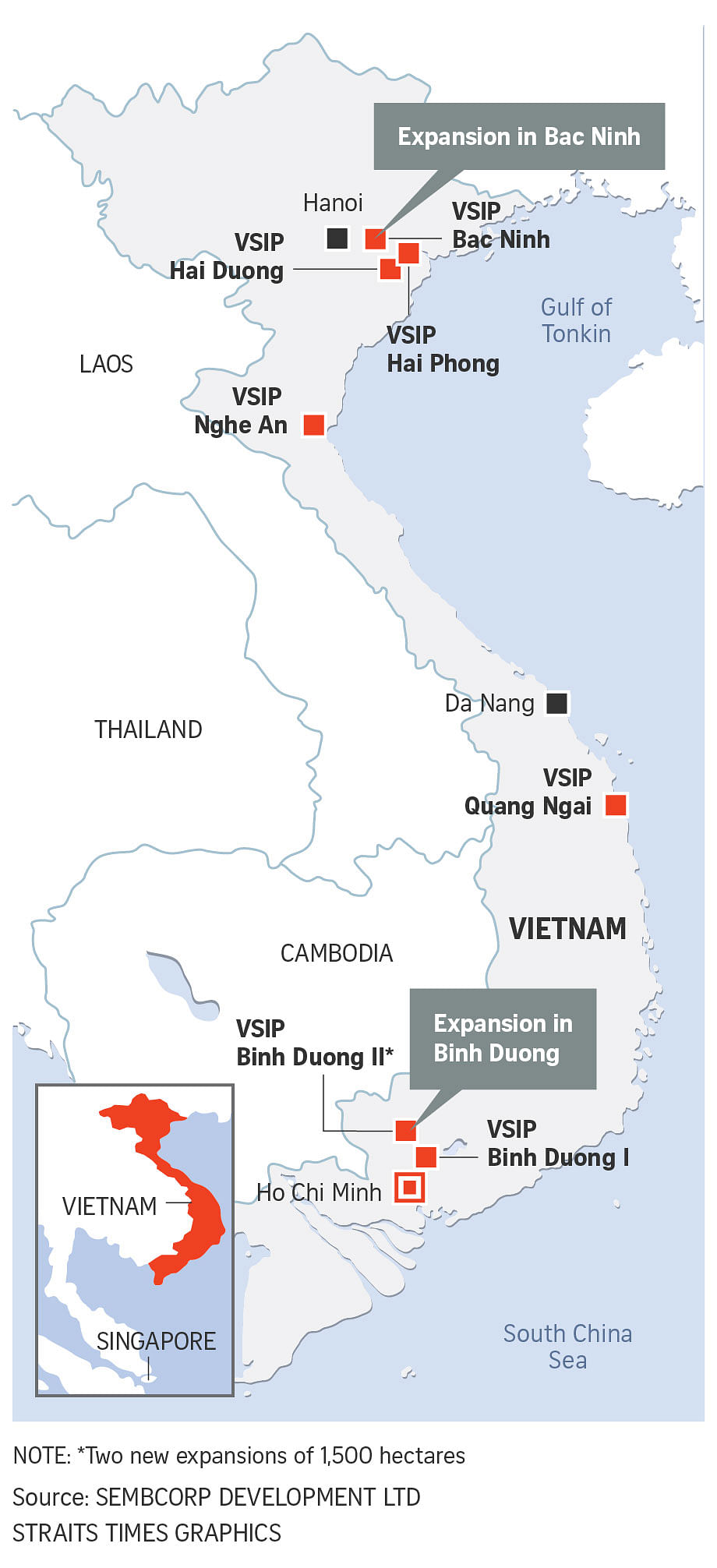 Vietnam-Singapore Industrial Park plans expansion after attracting S ...