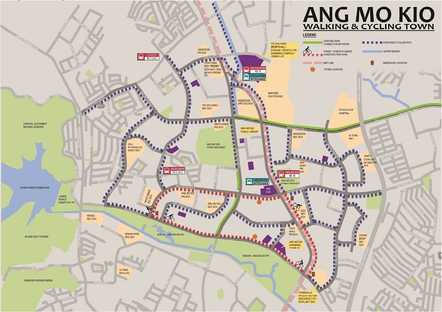 Work starts on 20km cycling path network in Ang Mo Kio | The Straits Times