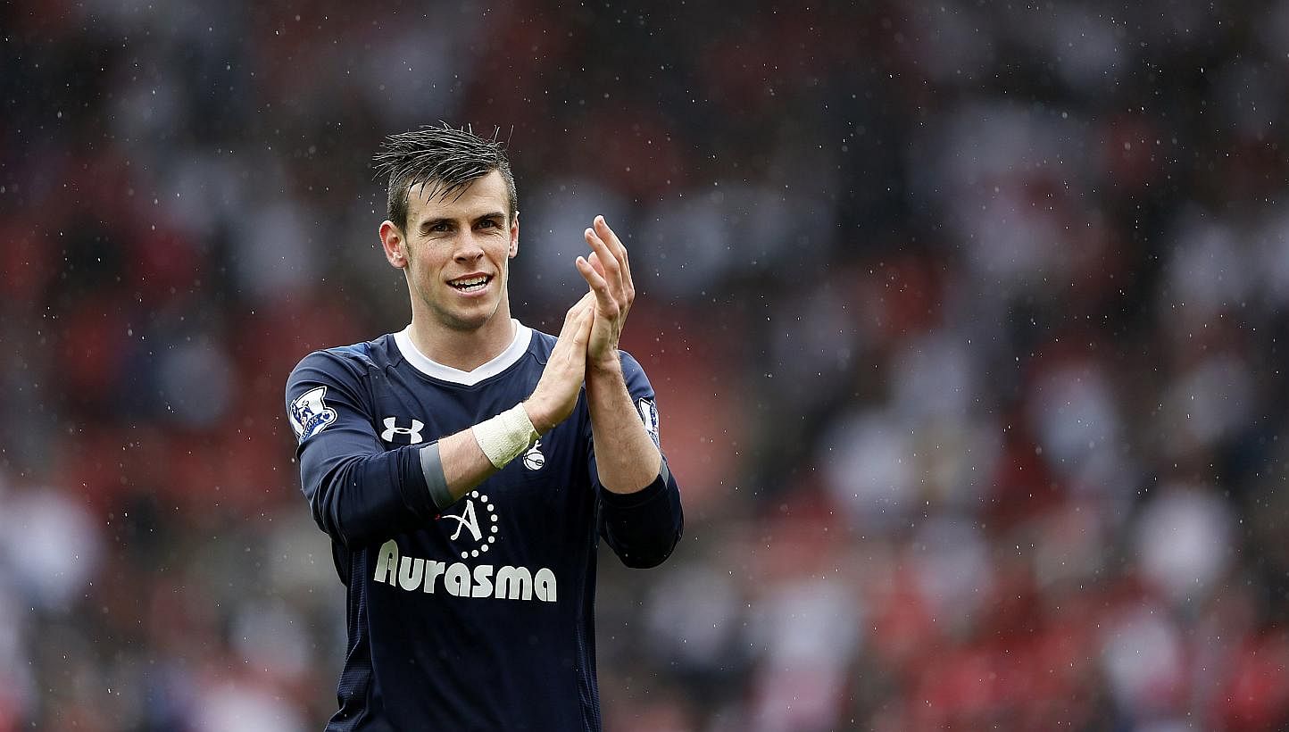 Tottenham Hotspur's Gareth Bale at the Britannia Stadium in Stoke-on-Trent, central England on Sunday, May 12, 2013. SingTel has announced on Friday, July 26, 2013, the new price plans for the upcoming season of the English Premier League (EPL) which