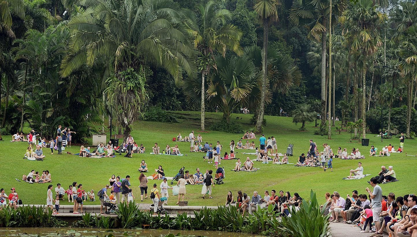More than 100 submissions from the public have been received in Singapore's bid to put the 154-year-old Singapore Botanic Gardens (above) on the Unesco World Heritage Site list. -- ST PHOTO:&nbsp;DESMOND WEE