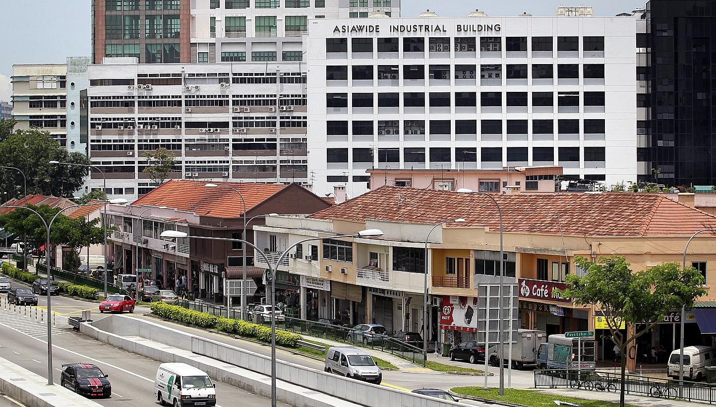 Shophouses along Upper Paya Lebar Road on April 20, 2012. The popular Productivity and Innovation Credit (PIC), which gives firms tax deductions or cash grants when they invest to boost their capabilities, will be extended and broadened, said Finance