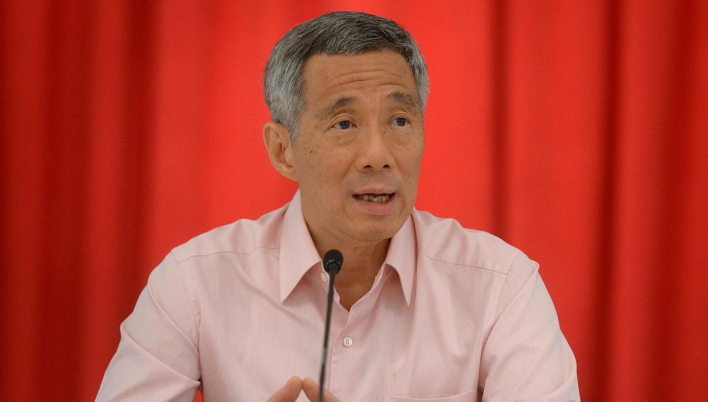 Prime Minister Lee Hsien Loong speaking during a haze press briefing on 20 June 2013. Soon after arriving here on Sunday for the third Nuclear Security Summit, Prime Minister Lee Hsien Loong held a meeting with his counterpart from host country the N