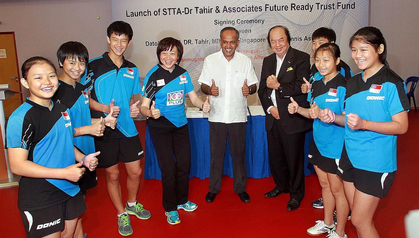 The STTA will be announcing more details of the million-dollar trust fund that has been set up to help young talents achieve their dreams of the Olympics.&nbsp;Local-born paddlers who make it to a coveted Olympics spot will no longer have to worry ab