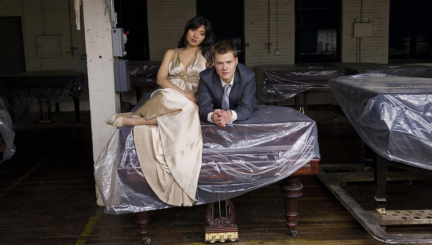The Anderson &amp; Roe Piano Duo made up of Greg Anderson and Elizabeth Joy Roe will be playing for one night only at the Esplanade on June 13. -- PHOTO: KEN SCHLES