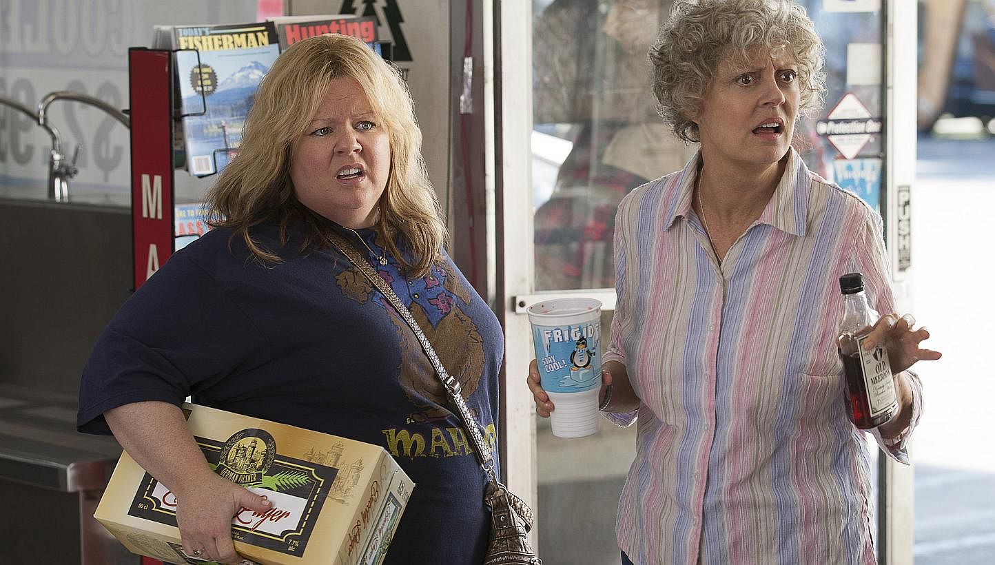 Susan Sarandon (right) plays her role with such aplomb, she outshines Melissa McCarthy (left). -- PHOTO: WARNER BROS