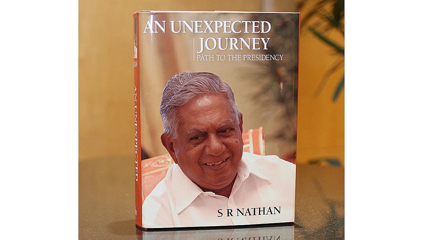 A Tamil-language version of former President S R Nathan's memoirs was launched at the Sri Srinivasa Perumal Temple in Little India on Saturday morning. -- PHOTO: MYPAPER FILE