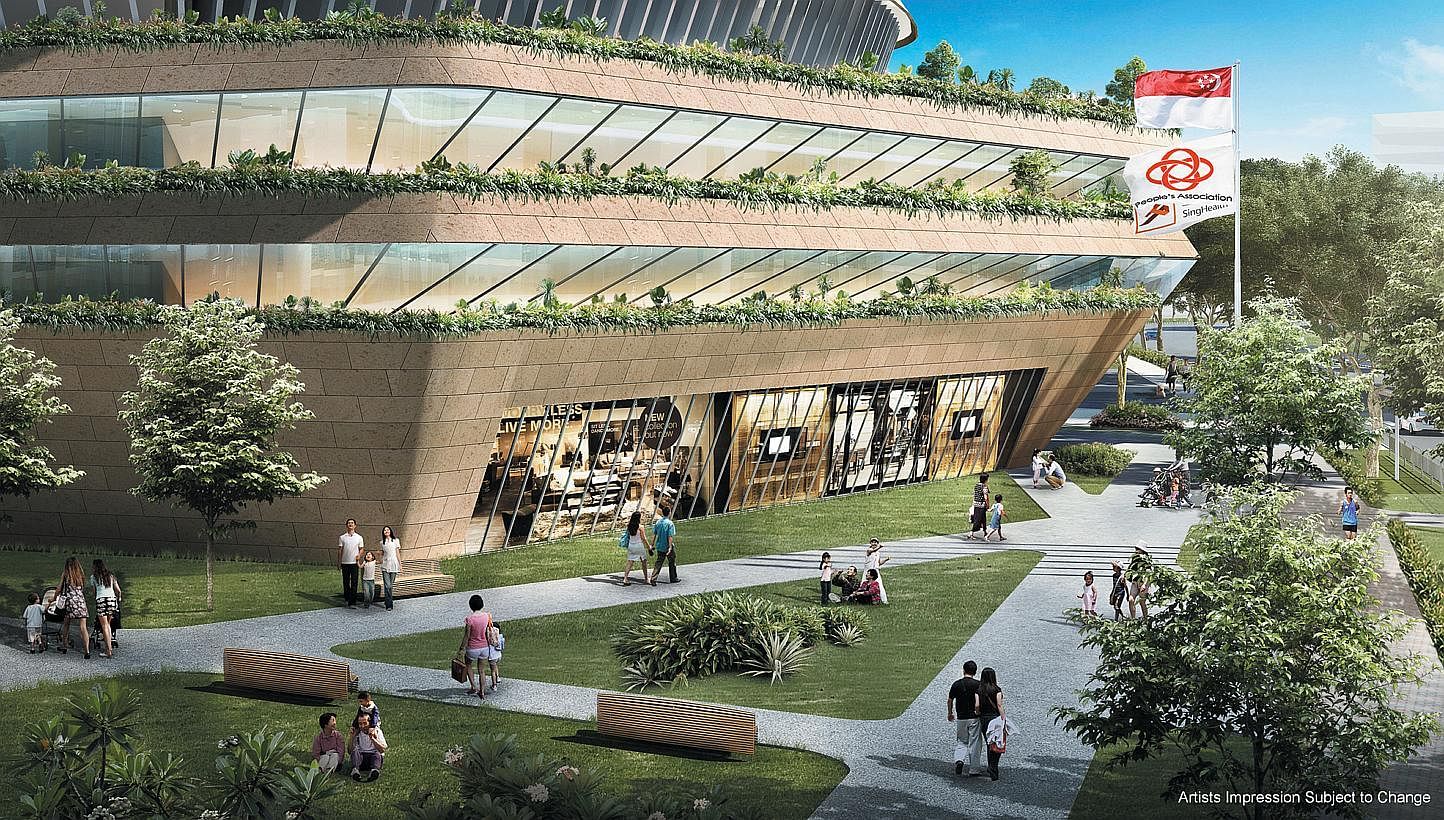 The new complex in Bedok will aim to provide the area's residents a single destination to meet the "wellness" needs of a three-generation family.