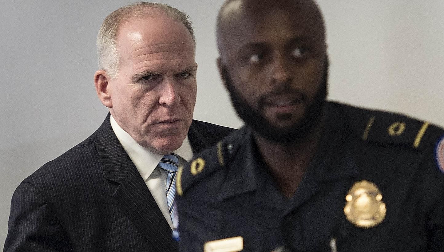 Director of the Central Intelligence Agency John Brennan leaves a closed briefing of the Senate Intelligence Committee on Capitol Hill on July 10, 2014 in Washington, DC.&nbsp;The White House in the next few days is expected to declassify the long-aw
