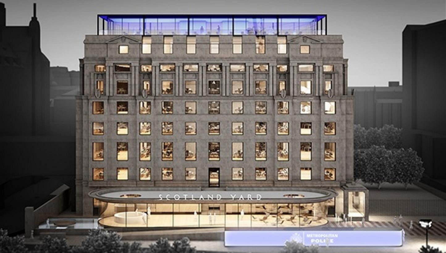 An impression of what the Metropolitan Police's new headquarters will look like. The "Scotland Yard" name will remain. -- PHOTO: ALLFORD HALL MONAGHAN MORRIS