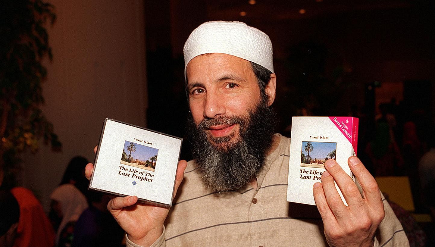 Yusuf Islam with the CD and cassette on The Life Of The Last Prophet in 1995. -- PHOTO: BH