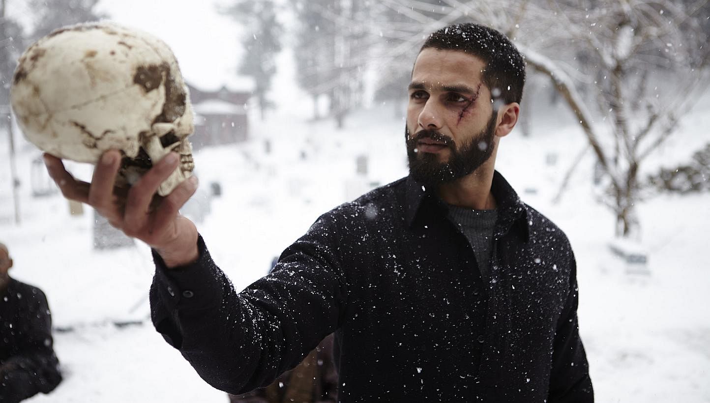 Actor Shahid Kapoor adds a brooding, tortured twist to his role of Haider.