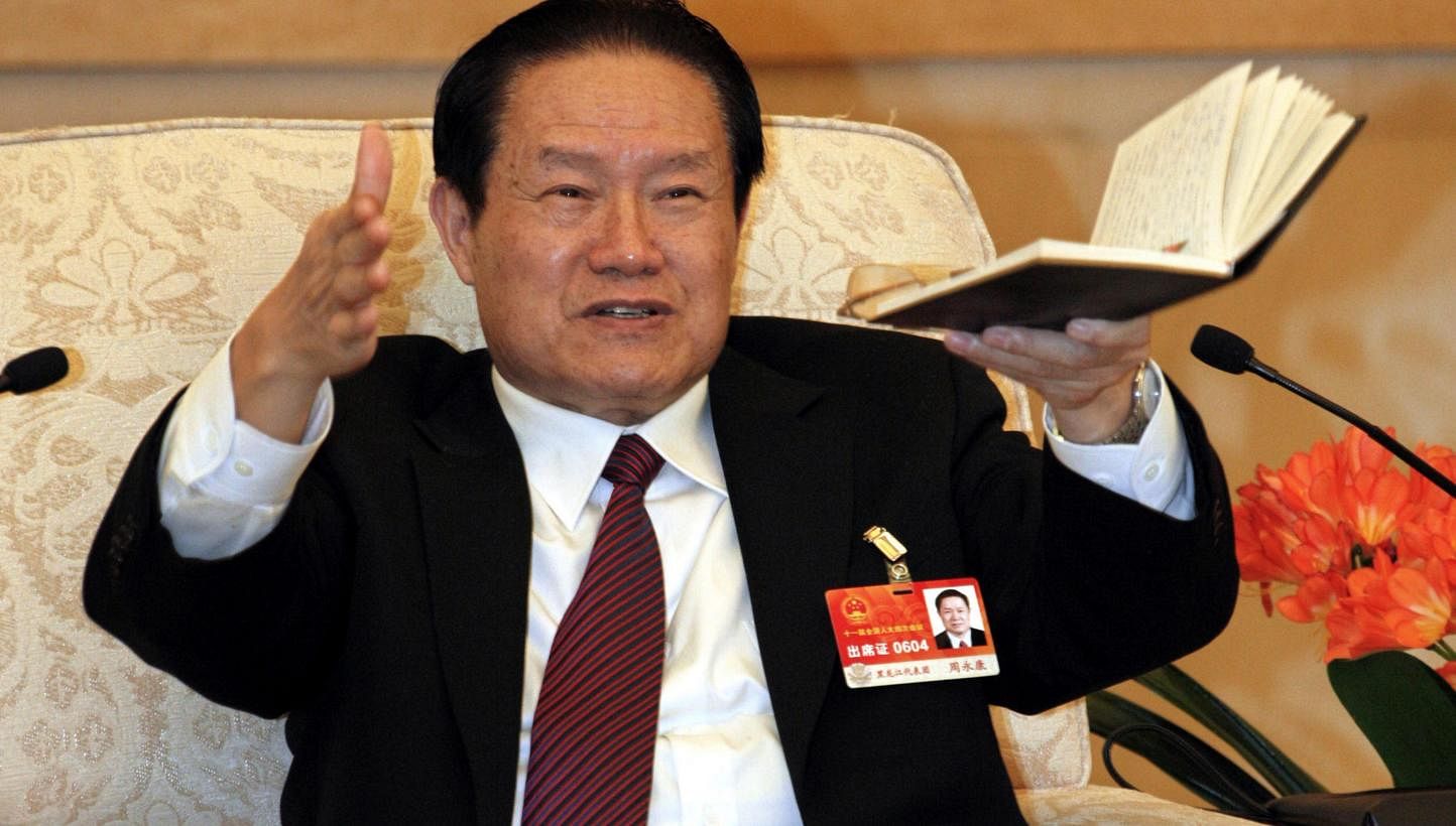 Fallen former security chief Yongkang is widely expected to be expelled from the Chinese Communist Party at the Party's&nbsp;fourth plenum. -PHOTO: REUTERS