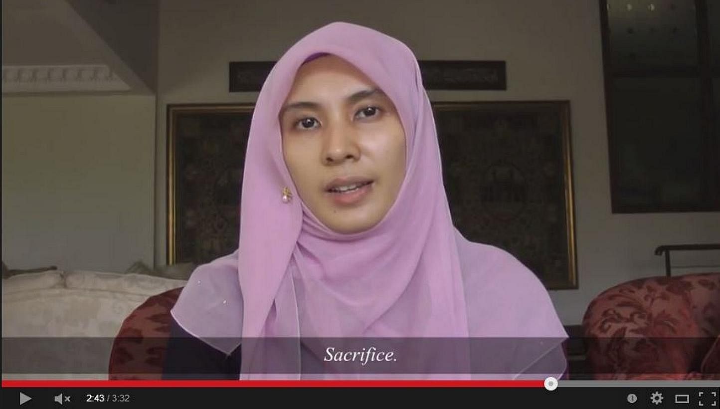 Ms Nurul Izzah Anwar, the eldest daughter of Mr Anwar Ibrahim, has recently released an emotional video in a last-ditch effort to rally support for the opposition leader who could once again be thrown behind bars for convicted sodomy. -- PHOTO: SCREE