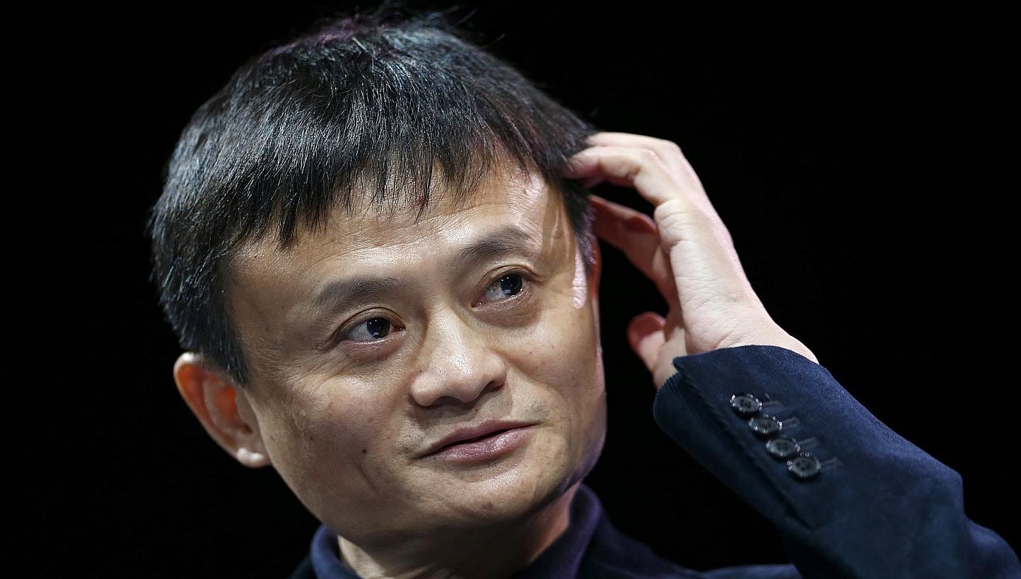 Jack Ma, executive chairman of Alibaba Group, speaks at the WSJD Live conference in Laguna Beach, California in this file photo taken on Oct 27, 2014. PHOTO: REUTERS