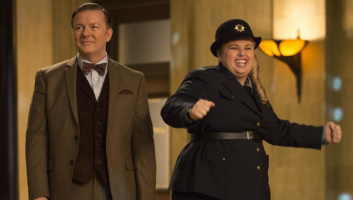 The funny Rebel Wilson (right, with Ricky Gervais) is underutilised. -- PHOTO: TWENTIETH CENTURY FOX