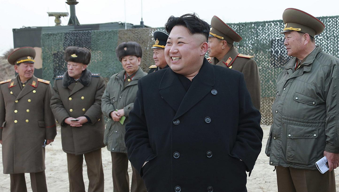 North Korean leader Kim Jong Un on Thursday called for improved inter-Korean relations, saying he was open to the "highest-level" talks with South Korea. -- PHOTO: REUTERS