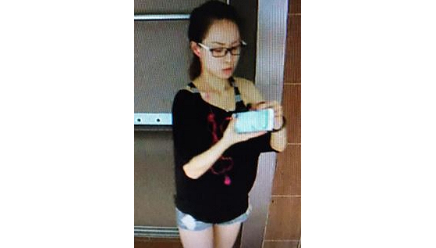 Police are looking for this woman, who is believed to be involved in a case of loanshark harassment near Sembawang Close on Jan 1. -- PHOTO: SINGAPORE POLICE FORCE