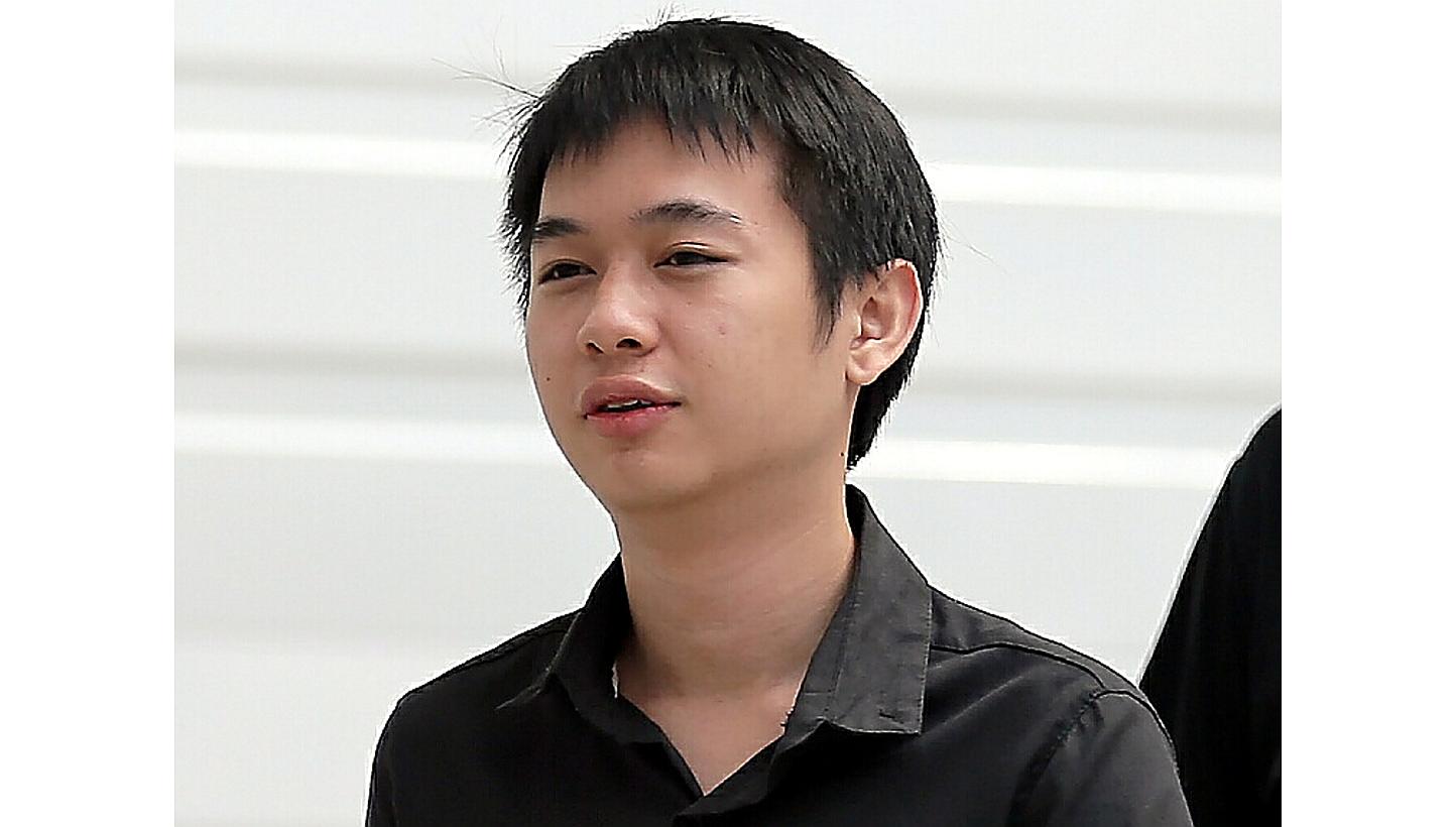 Jaryl Tan Wencong, 19, was placed on 18 months' probation on Monday for vice-related offences. -- ST PHOTO: WONG KWAI CHOW