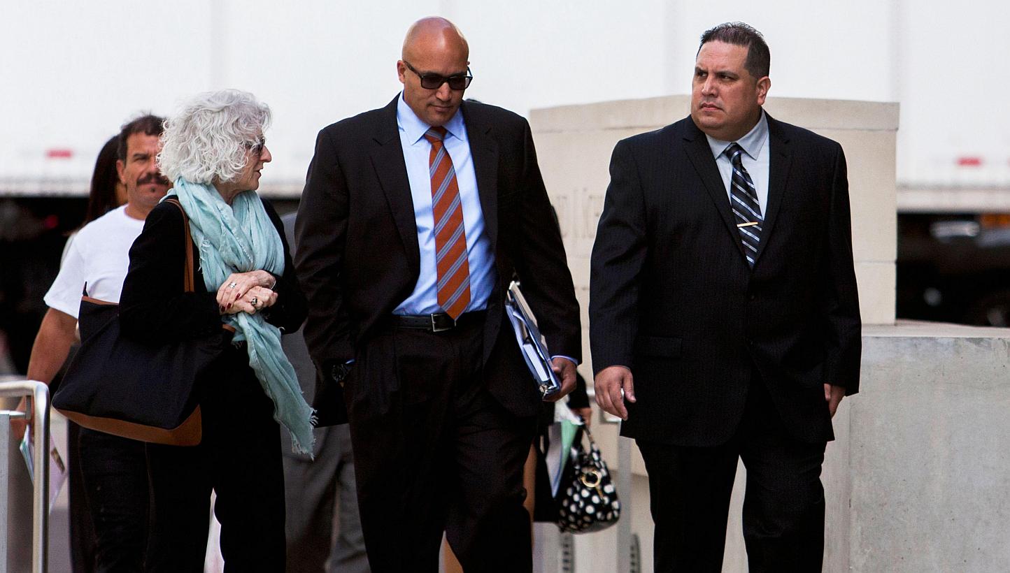 Jose Luis Sanchez (right) was accused of accepting cash and the services of prostitutes from the maritime services firm Glenn Defense Marine (Asia). -- PHOTO: REUTERS
