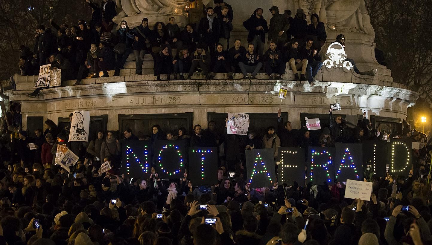 Thousands gather for a vigil in central Paris hours after the attack on the office of the satirical magazine Charlie Hebdo on Wednesday. It is crucial that societies and governments alike appreciate that diversity is a reality that we cannot ever hop