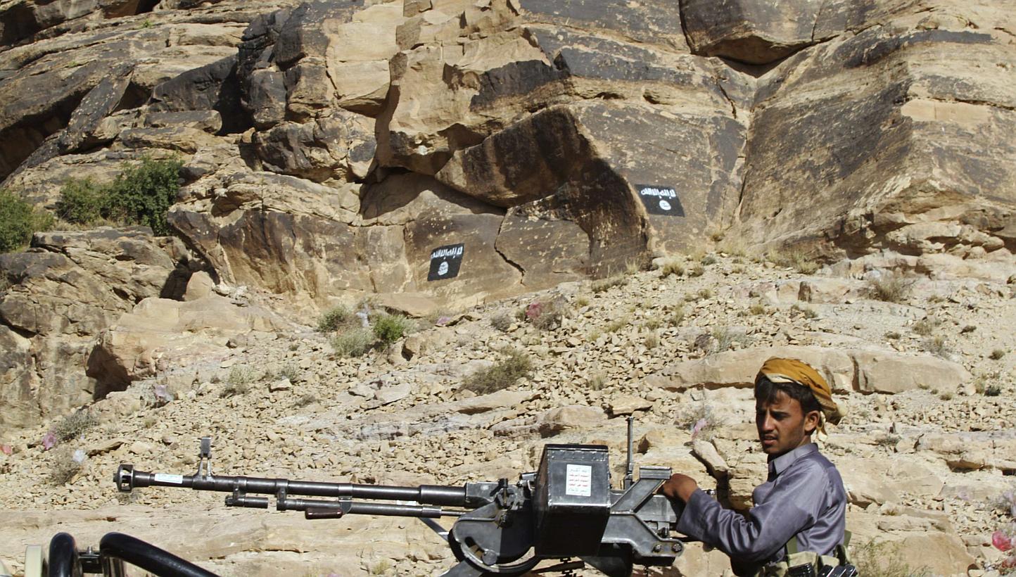 A member of an affiliate of the Al-Qaeda in the Arabian Peninsula (AQAP) in Yemen. --PHOTO: REUTERS