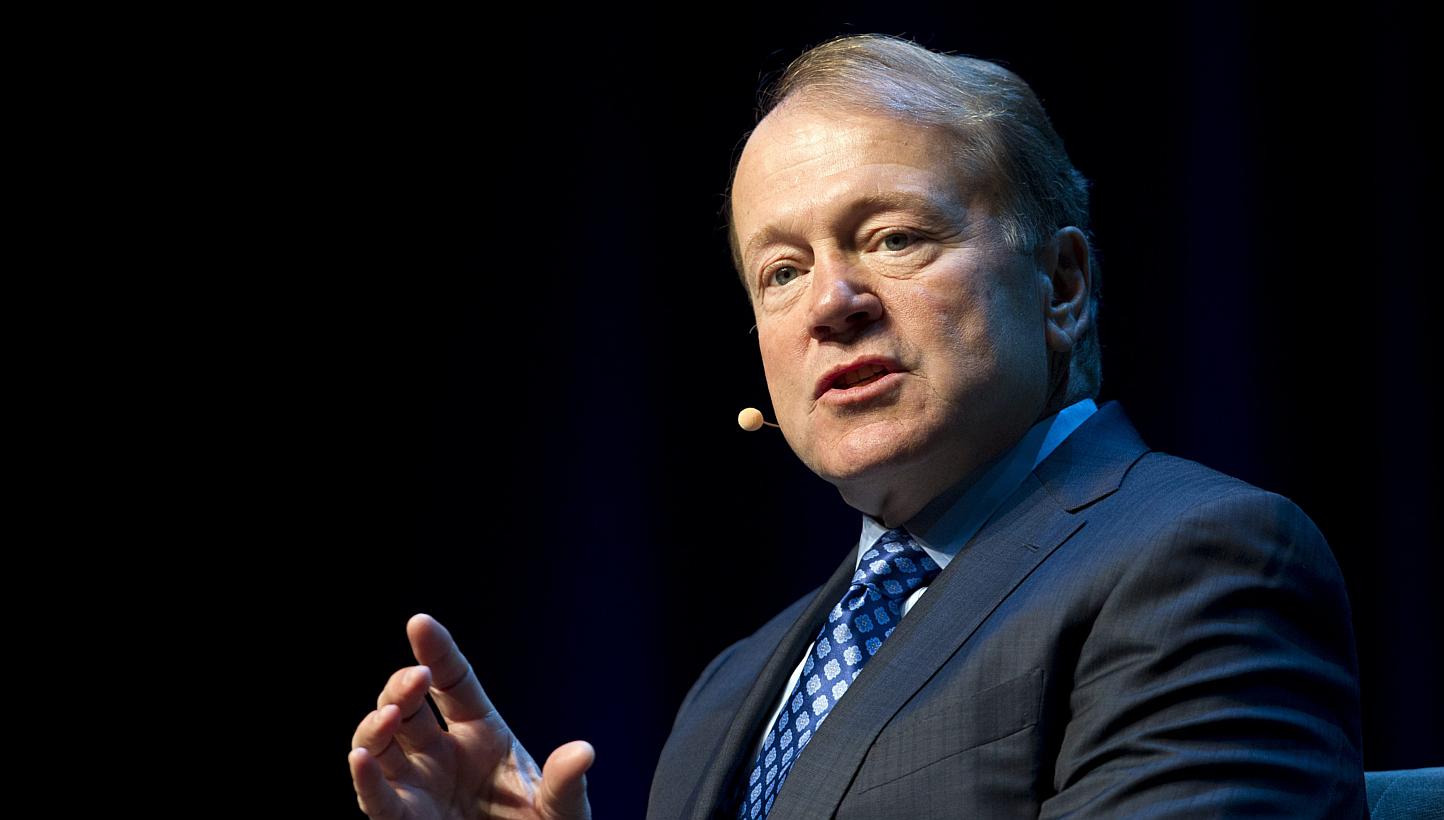 John Chambers, chief executive of tech giant Cisco, speaks in a panel discussion during the 2015 International Consumer Electronics Show (CES) in Las Vegas, Nevada on Jan 7, 2015. -- PHOTO: REUTERS