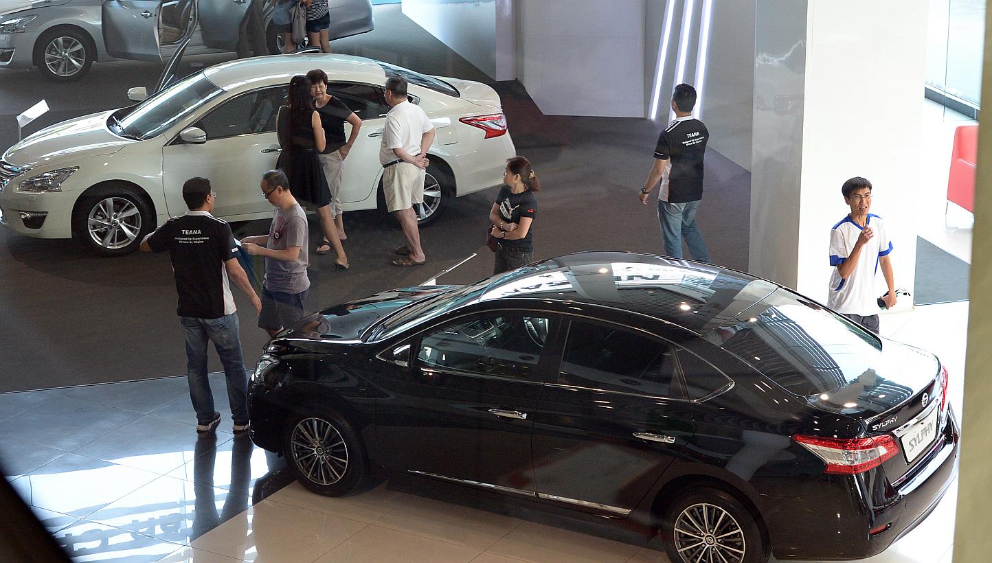 Certificates of entitlement (COE) premiums ended mostly higher in the latest tender on Wednesday. -- PHOTO: ST FILE