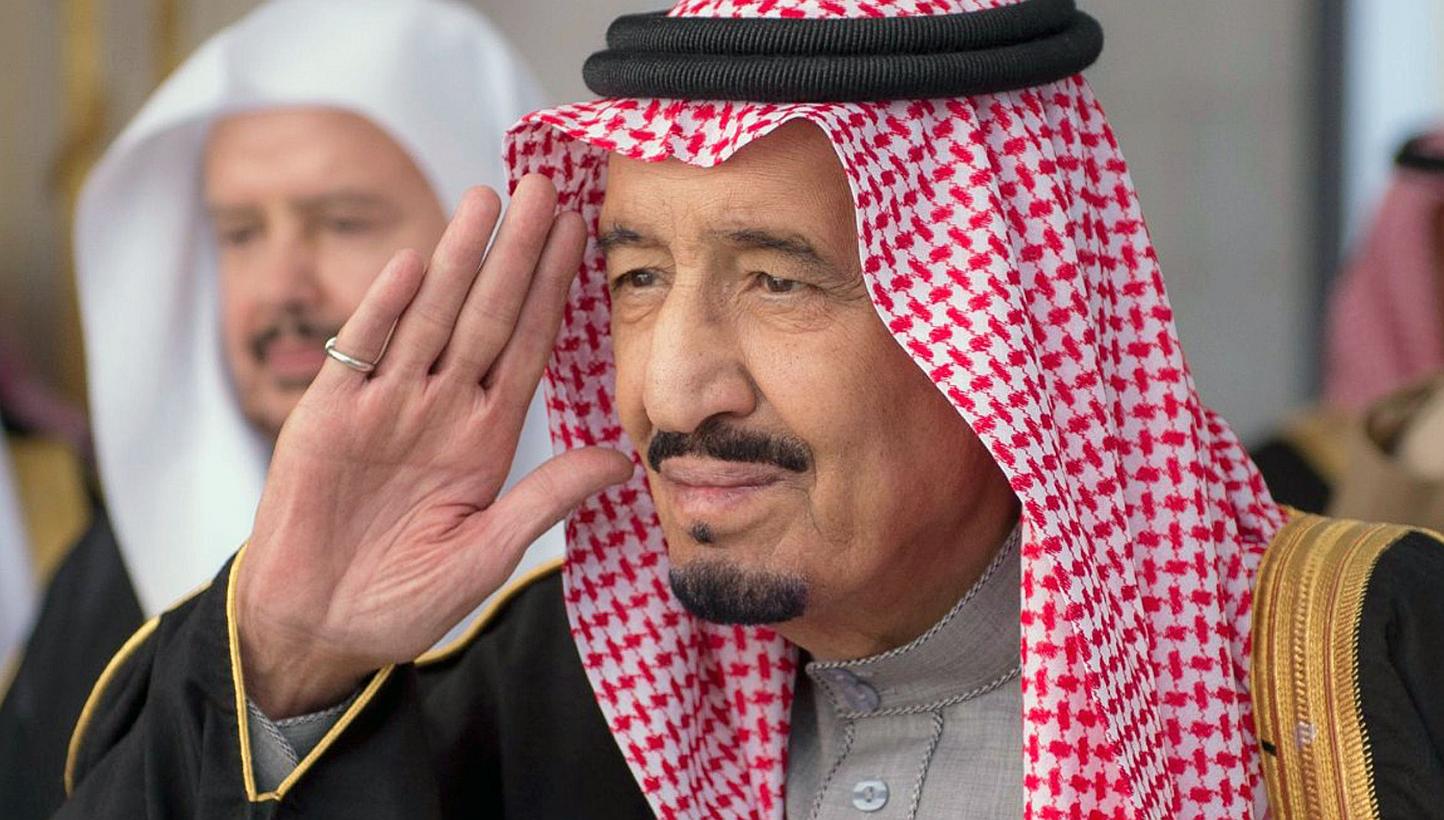 A file handout picture released by the Saudi Press Agency (SPA) on Jan 6, 2015 shows Saudi deputy Premier and Minister of Defence Crown Prince Salman bin Abdulaziz Al-Saud arriving to inaugurate the works of the third year of the sixth session of the