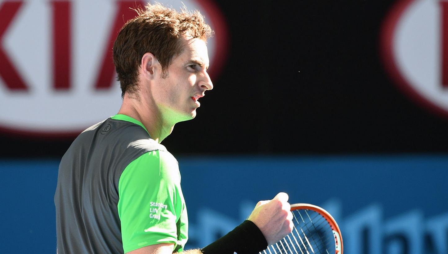 British sixth seed Andy Murray ousted Portugal's Joao Sousa in straight sets to reach the fourth round at the Australian Open on Friday.&nbsp;-- PHOTO: AFP