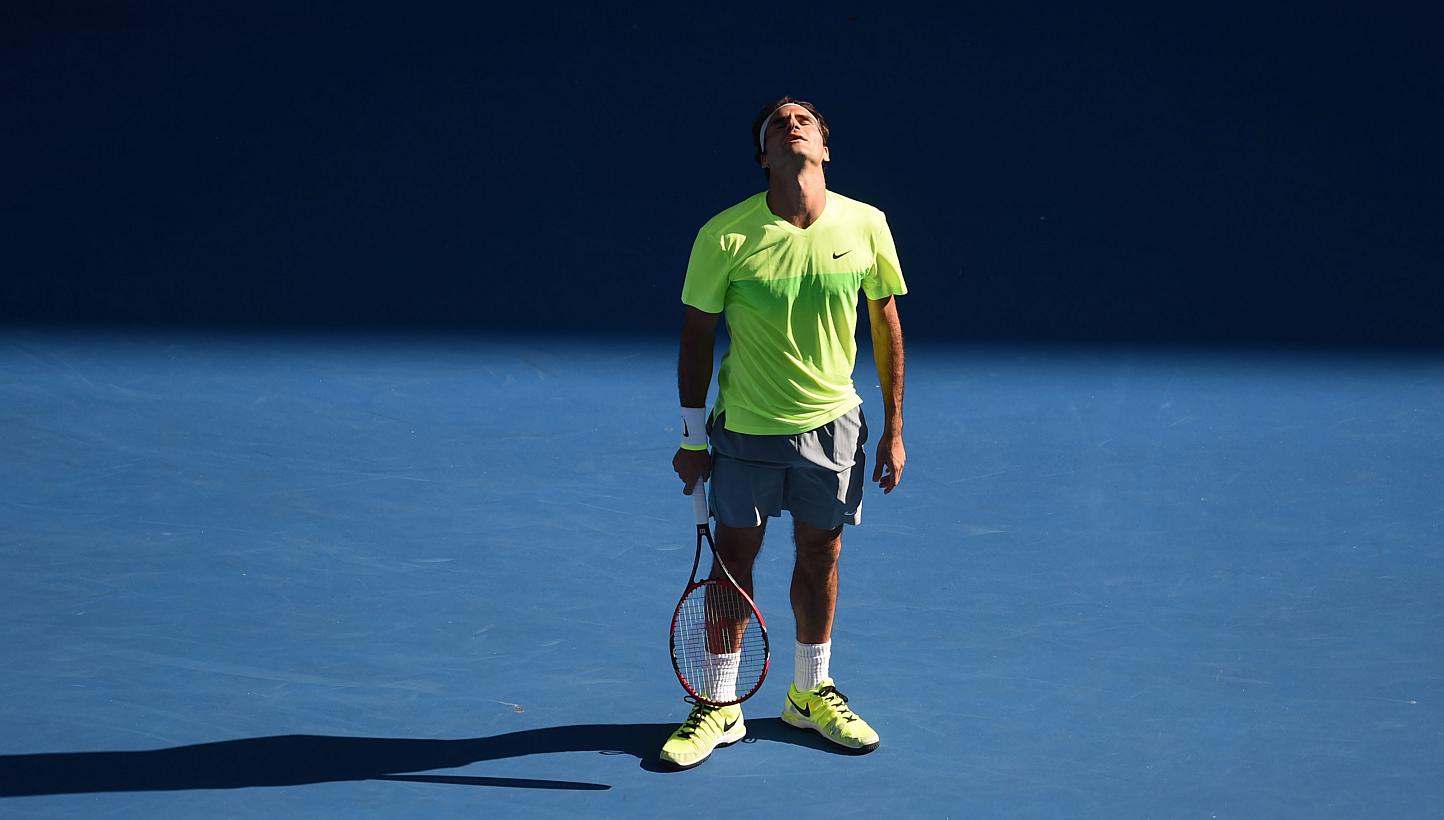 Roger Federer during his match against Andreas Seppi at the Australian Open. Second seed Federer was bundled out in third round by Seppi on Friday, suffering his first career defeat in 11 meetings between the pair in the 6-4, 7-6 (7-5), 4-6, 7-6