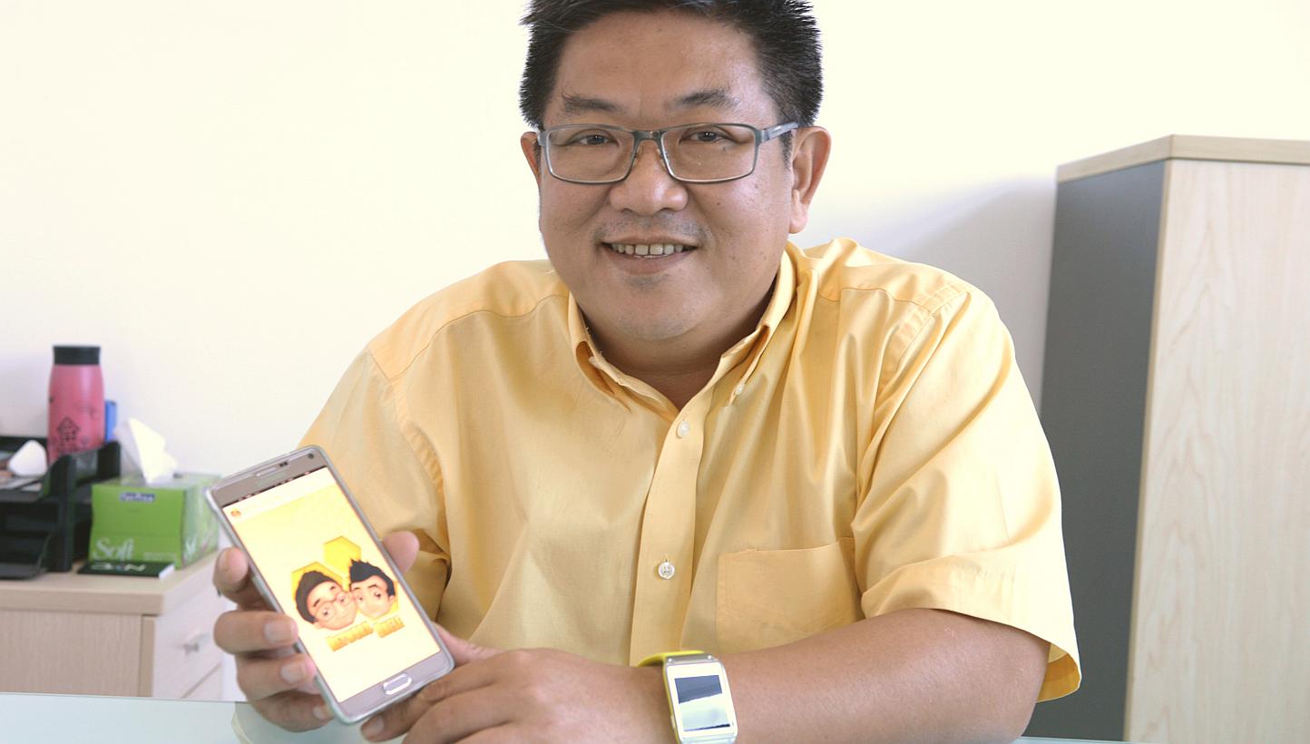 Mr Daniel Loh of S2D Solution, the firm behind the app. Use of the app will be free for the next few months during a trial period.