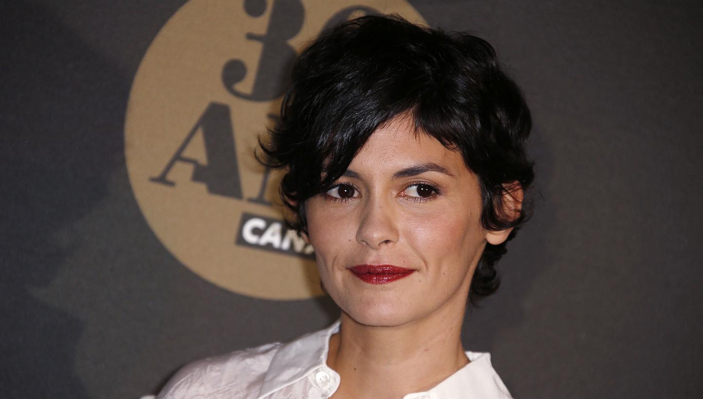 French actress Audrey Tautou arriving at the 30th anniversary party of private television channel Canal Plus, on Nov 4, 2014 at the Palais de Tokyo in Paris. -- PHOTO: AFP