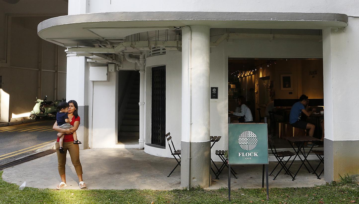 Trendy cafes have popped up in older estates, such as Tiong Bahru. Gentrification need not be a zero-sum game that pits "winners" (gentrified newcomers) against "losers" (older residents and business owners). With proactive planning and careful manag