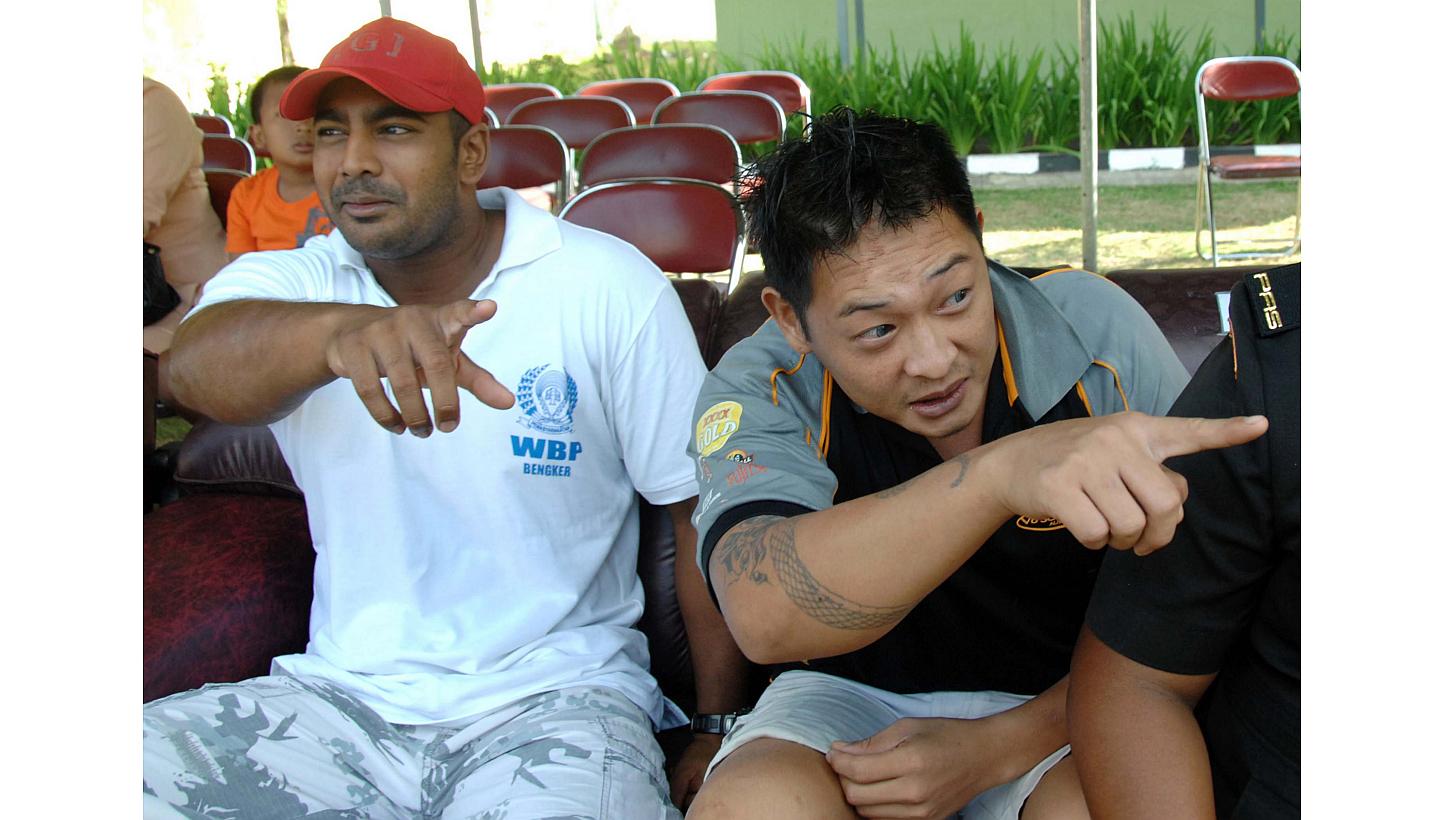 In this file photo taken on Aug 17, 2010, convicted Australian drug smugglers Myuran Sukumaran (left) and Andrew Chan (right) sit inside Kerobokan prison in Denpasar, Bali. Chan on death row in Indonesia has lost his appeal for presidential clemency,