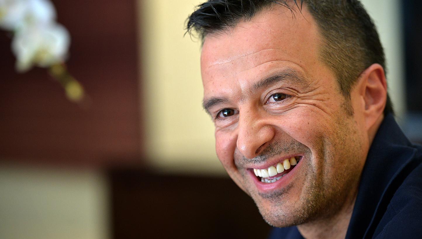 Football agent Jorge Mendes, who spoke to The Straits Times in an exclusive interview this week, could be one of the most powerful men in football. -- ST PHOTO: KUA CHEE SIONG