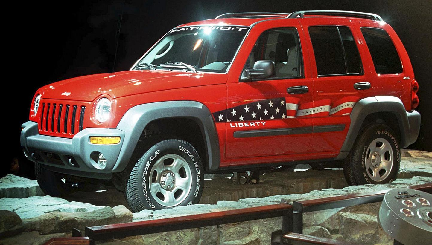 US transport authorities have recalled more than two million Toyota, Chrysler and Honda vehicles, including models of the Jeep Liberty (above) made in the early 2000s, over faulty airbags that may inadvertently inflate while the car is running. This