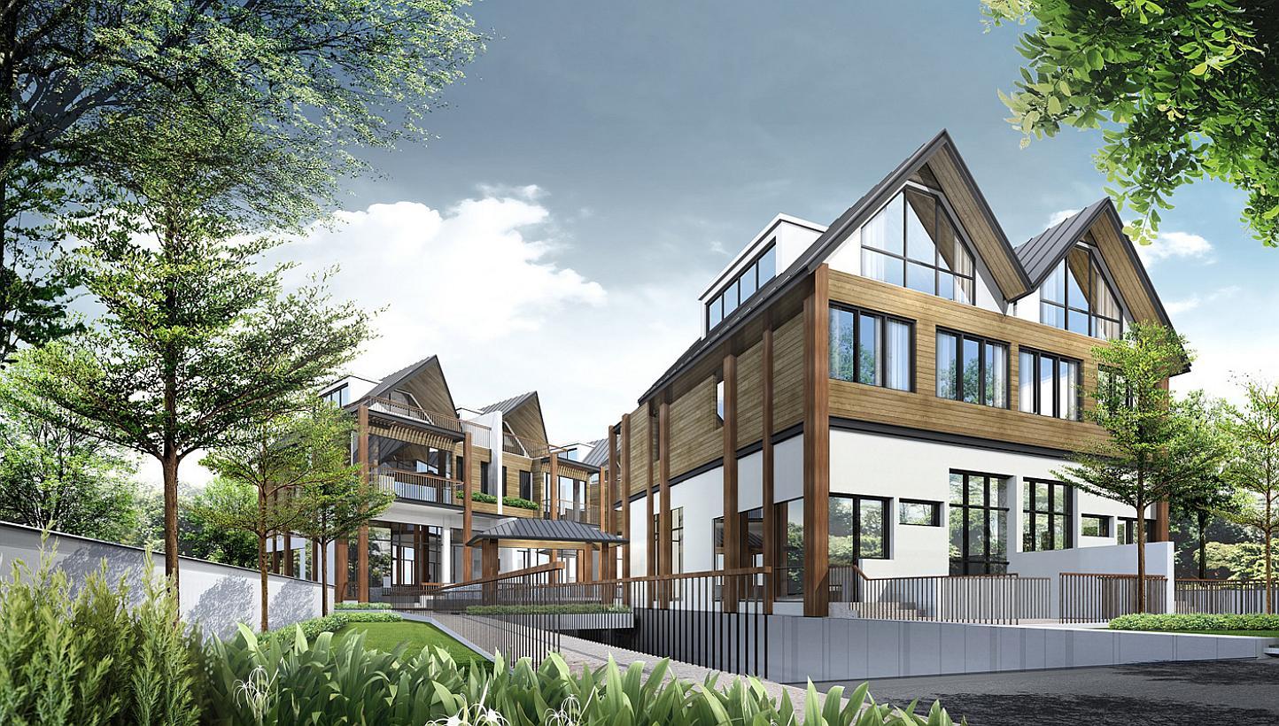 An artist's impressions of the upcoming Alias Villas, which will be built on wakaf land along Jalan Haji Alias, off Sixth Avenue.&nbsp;-- PHOTO:&nbsp;WAREES INVESTMENT