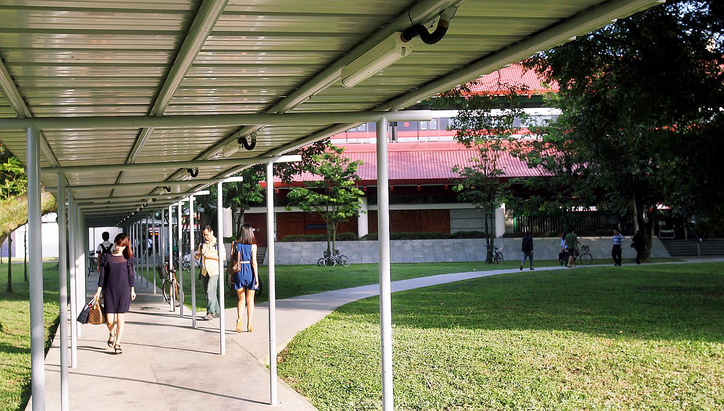 A covered walkway linking the bus interchange and Lakeside MRT Station.&nbsp;The Land Transport Authority (LTA) has awarded two more contracts under its Walk2Ride programme, which will add more than 200km of new sheltered walkways around key public t
