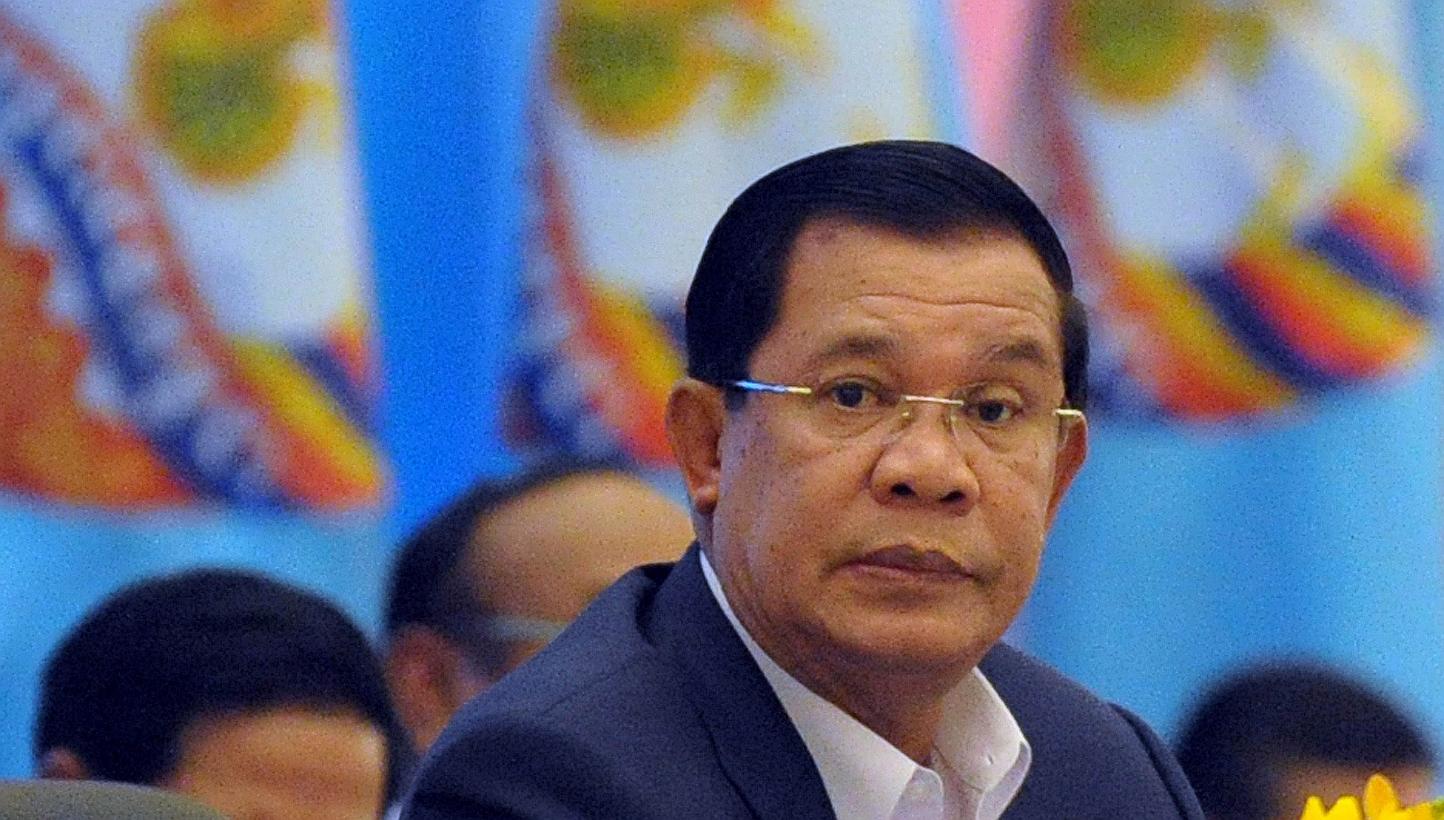 Cambodia's Prime Minister Hun Sen attends the start of the two-and-a-half-day ruling Cambodian People's Party (CCP) congress in Phnom Penh on Jan 30, 2015. Cambodia's ruling party named three sons of Mr Hun Sen to its upper ranks on Sunday, Feb