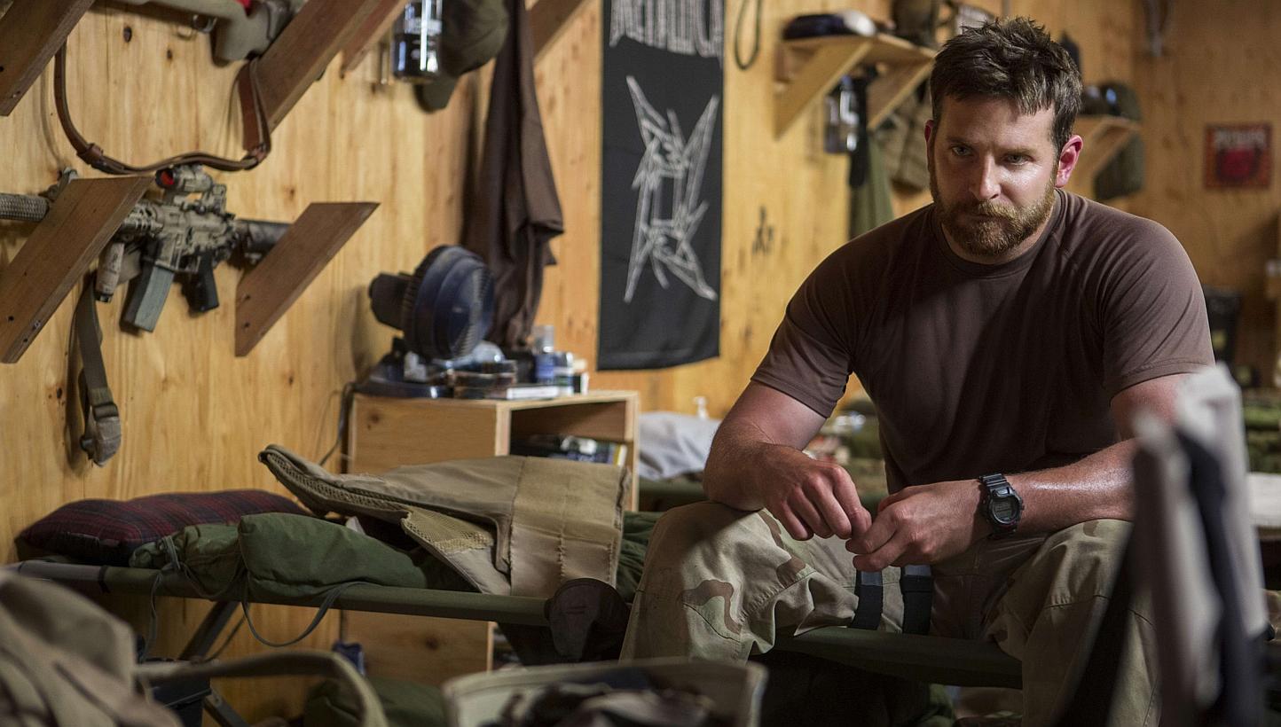 Still images from the film American Sniper starring Bradley Cooper. The actor, who earned a best actor Oscar nomination for his performance as a deadly marksman in the movie directed by Clint Eastwood, said on Monday, Feb 2, 2015, that he did not for