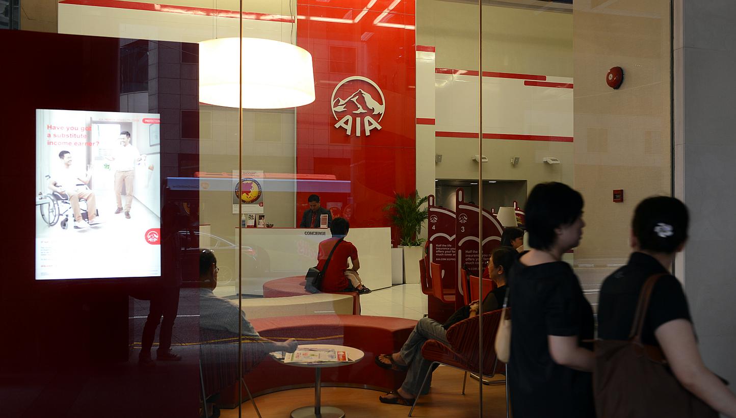 AIA Group, Prudential and Manulife Financial Corp are among firms shortlisted to become the insurance partner of Singapore's DBS in a bank distribution deal worth around US$1.5 billion (S$2 billion), people familiar with the matter said. -- PHOTO: ST