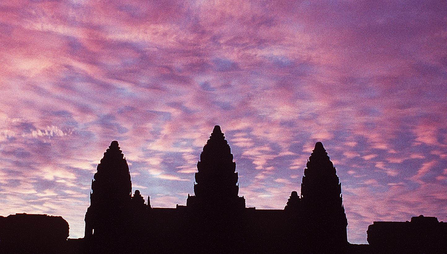 Angkor Wat at sunrise. Two American sisters were deported from Cambodia on Feb 8, 2015, after they were convicted of taking naked photos inside the country's famed temple complex. -- ST PHOTO: MALCOLM MCLEOD 