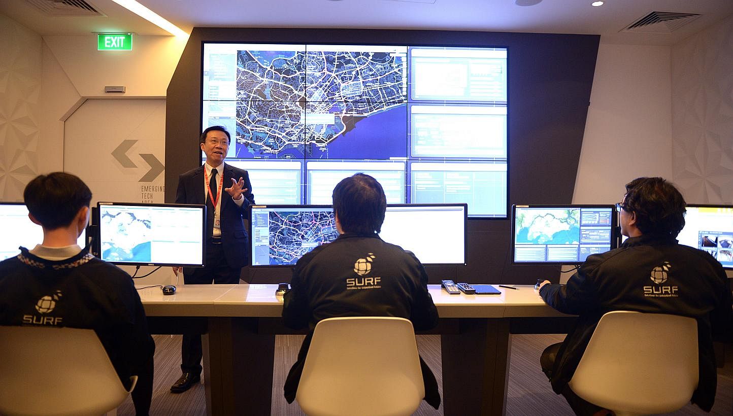 Tech solutions provider NCS opened a new lab to test next-generation tech solutions that can help Singapore to integrate information across agencies, stream closed-circuit television footage and gather real-time traffic data - all on one screen, on M