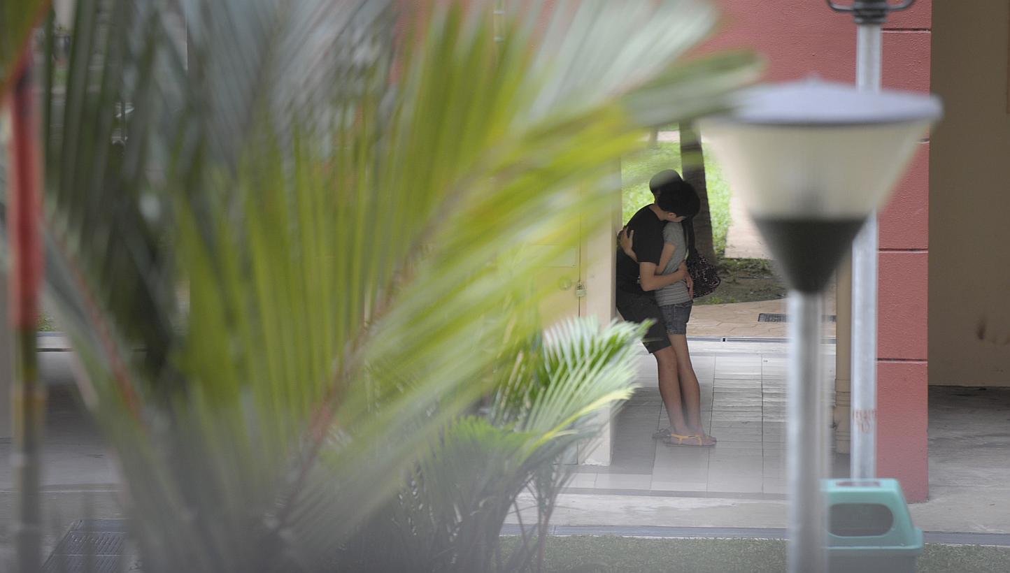 An increasing number of teenagers are becoming sexually active, thinking that it is normal for them to have sex, social workers say. -- PHOTO: ST FILE