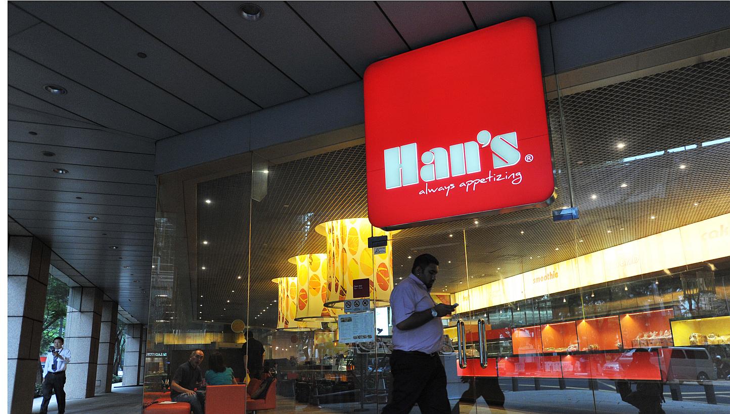 Exterior of Han's Cafe at Pickering Street on April 8, 2014. -- ST PHOTO: LIM YAOHUI