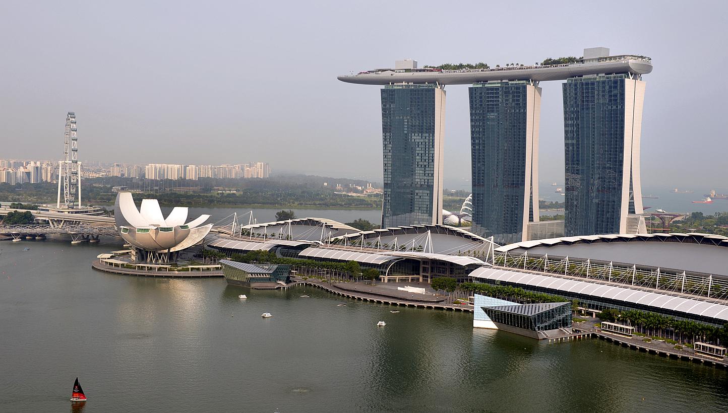 The Marina Bay Sands integrated resort. Singapore recorded the third-highest average hotel room rates in the Asia Pacific last year, with Melbourne and Sydney taking the first and second spots respectively. -- ST PHOTO: LIM SIN THAI&nbsp;