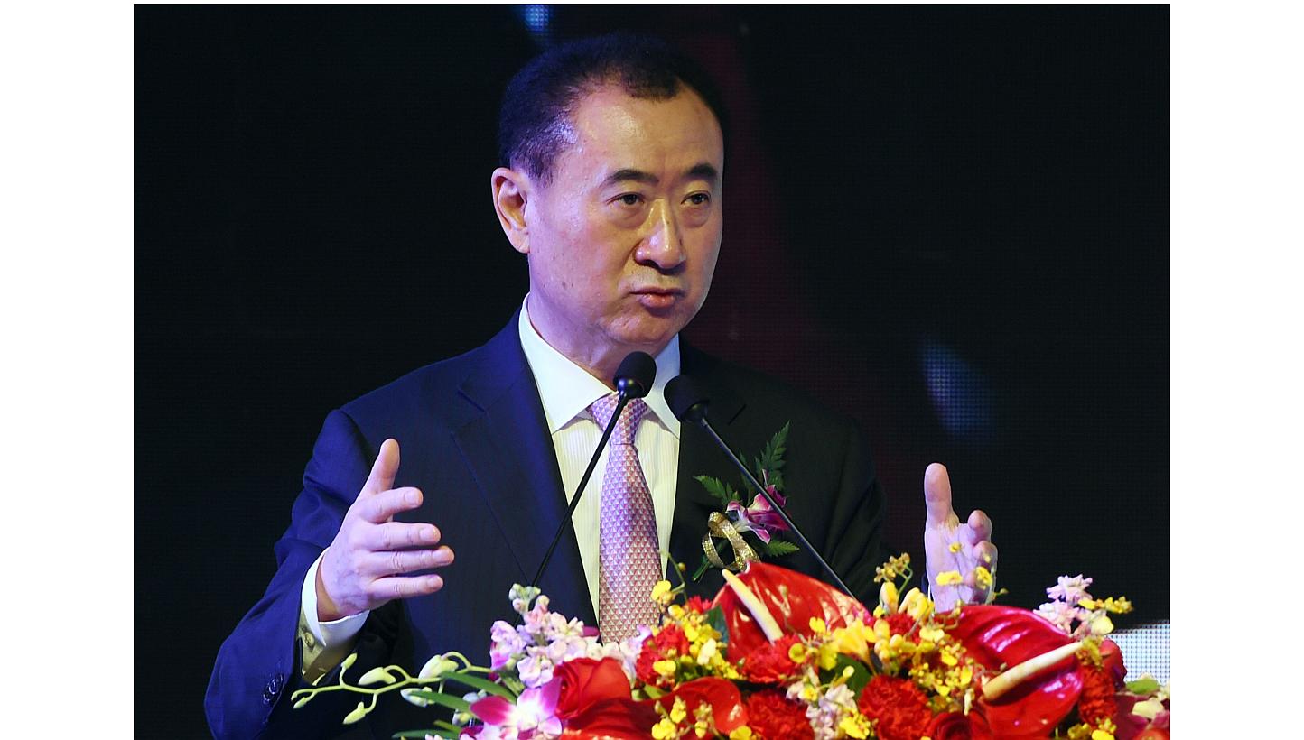 The son of China's second-richest man Wang Jianlin (above), Wang Sicong, is at the centre of a media storm after telling reporters that his top criterion for choosing a girlfriend was that she had to be "buxom".  -- PHOTO: AFP