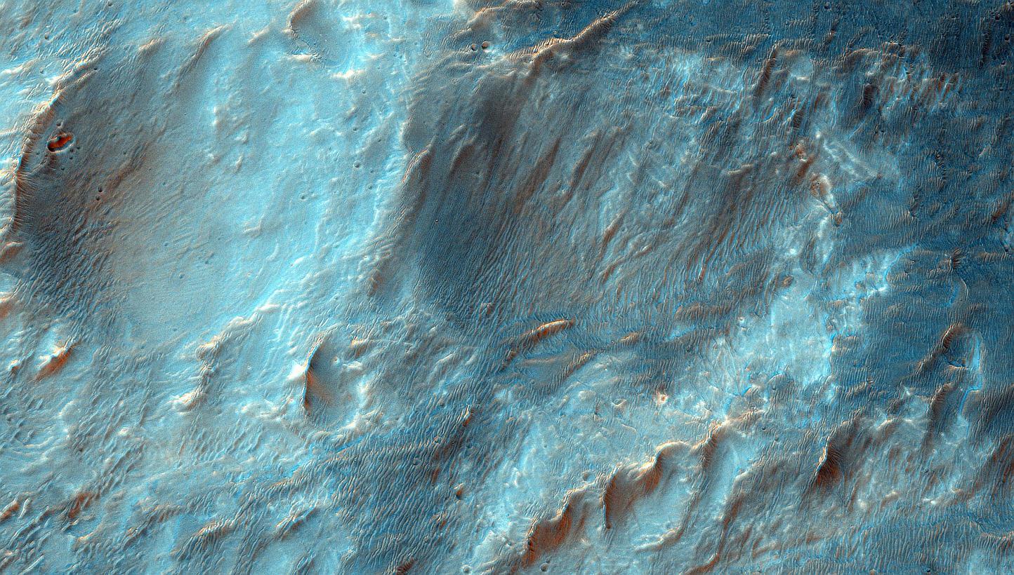 This NASA image obtained Feb 12 shows Bigbee, a 21 kilometre-diameter impact crater located on the northern rim of Holden crater in southern Margaritifer Terra, a region on Mars that is well known for its long record of water-rich activity. --PHOTO: