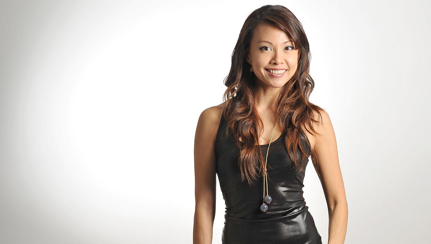 Local deejay and host Jamie Yeo. -- ST PHOTO: LIM YAOHUI