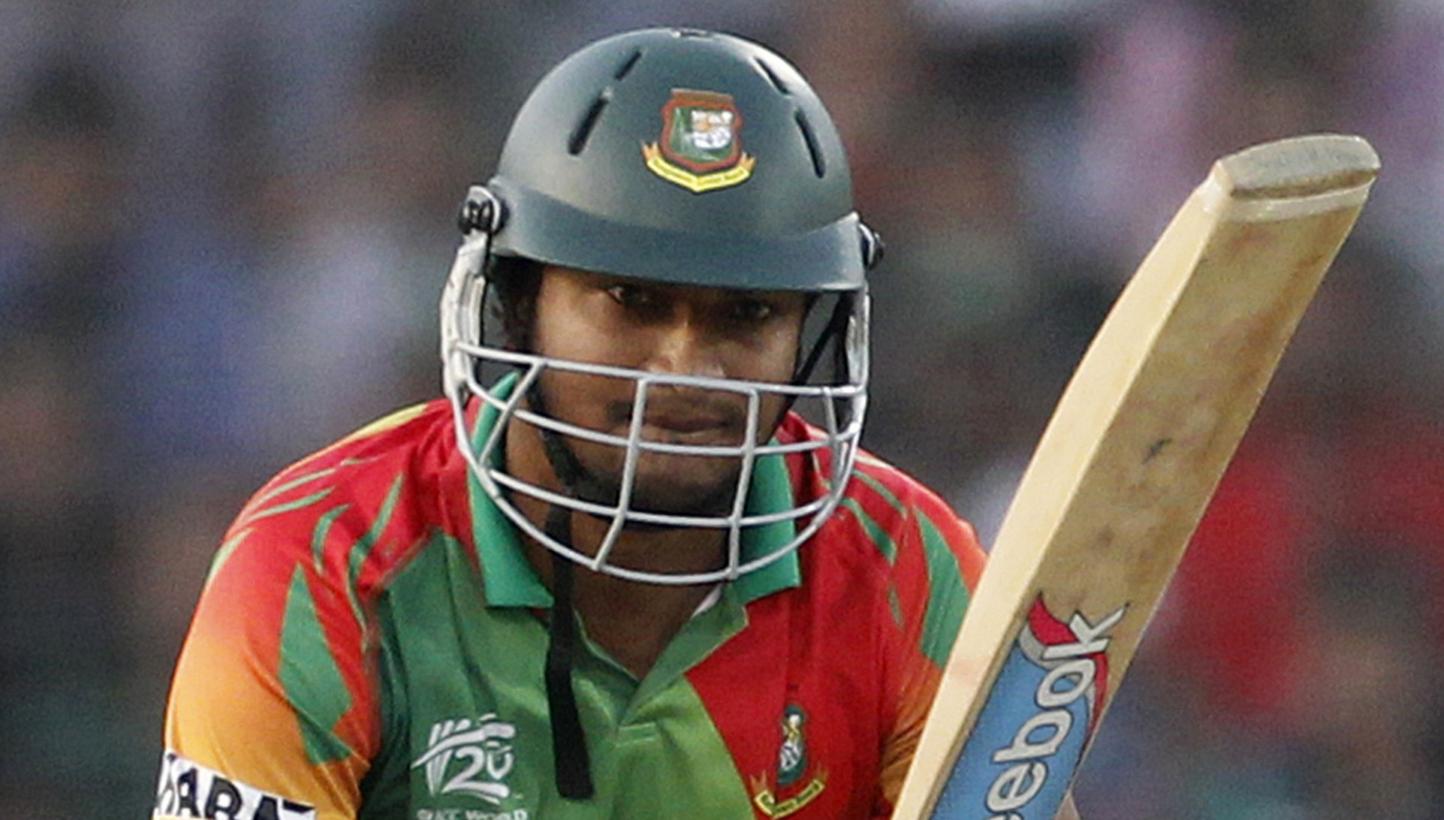 Bangladesh's Shakib Al Hasan plays a ball against Pakistan during their ICC Twenty20 World Cup match at the Sher-e-Bangla National Cricket Stadium in Dhaka in this file picture taken on Mar 30, 2014. -- PHOTO: REUTERS